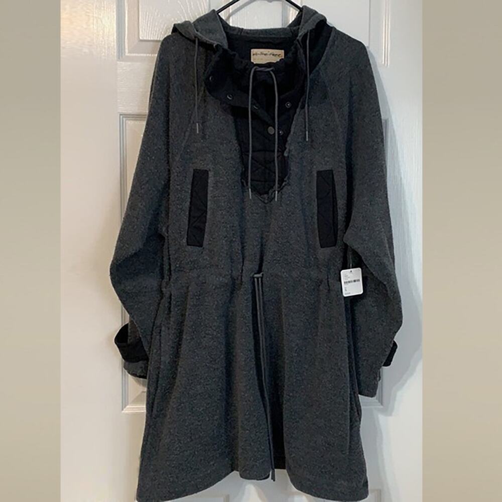 Free People We The Free Sadie Surplus Knit Jacket Gray/Black - Small - NWT - Picture 10 of 10